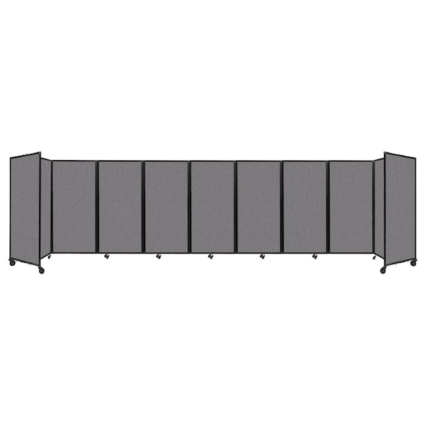Room Divider 360 Folding Portable Partition 25' x 6' Slate Fabric